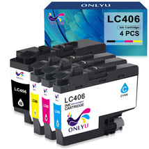 4 Pack Lc406 Ink For Brother Mfc-J4335Dw Mfc-J4345Dw Mfc-J4535Dw Mfc-J6955Dw - £59.14 GBP