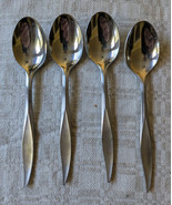 Lot of 4 Nasco FLAMINGO MONTEGO Stainless Silverware Teaspoons 6&quot; - $7.84