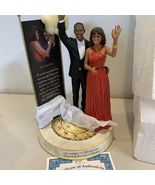 Barack &amp; Michelle Obama Inaugural Commemorative Tribute Statue Bradford ... - €59,27 EUR
