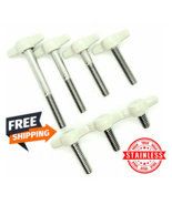 1/4&quot;-20 Thumb Screw Bolts with Gray Butterfly Tee Wing Clamping Knob (12... - $25.54 CAD+