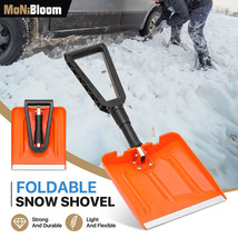 Folding Snow Shovel D-Grip Handle Portable Multi-Use Removal Tool W/9&quot;Po... - $42.99