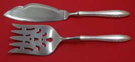 Michele by Wallace Sterling Silver Fish Serving Set 2 Piece Custom Made ... - $147.51