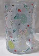 Yankee Candle Clear Crackle Large Jar Holder J/H Spring Easter BUNNIES eggs - £57.35 GBP