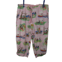 Pajama Bottom women 3/4 lgth funny dogs camping golf fishing  cotton XL vintage - £22.08 GBP