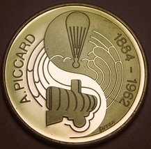 Switzerland 5 Francs, 1984 Proof~100th Anniv Birth Of Auguste Piccard~RA... - $21.55