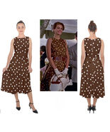 Dress Pretty woman Vivian Ward Julia Roberts brown white polka dots dres... - $60.00+