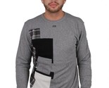 Dope Couture Patched Grey - Black Crewneck Sweatshirt Long Sleeve Pullov... - $56.11