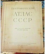 Geographic School Atlas 1951 USSR Union of Soviet Socialist Republics OR... - $89.00