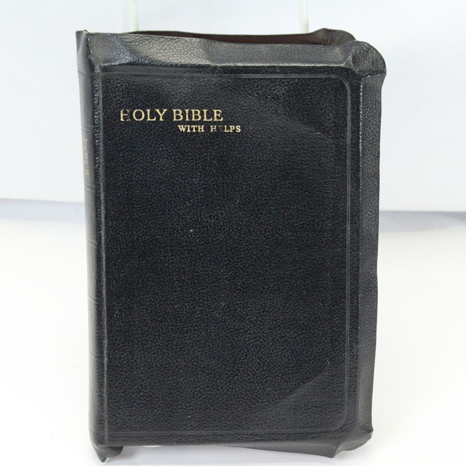 Holy Bible KJV Collin&#39;s Clear-Type With Helps 1946 Pronouncing  Printed ... - $31.35