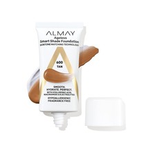 Almay Anti-Aging Foundation, Smart Shade Face Makeup with Hyaluronic Acid, - $8.99