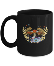 Coffee Mug Funny Frogs Drinking Tea Mushroom  - £15.58 GBP