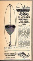 1947 Print Ad Tumbler Automatic Fisherman Advance Die Mold Chicago,IL - £6.90 GBP