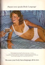 1980 Playtex Bra Panties Lingerie Lisa Taylor Sexy Brunette Vintage Print Ad 80s - $8.32