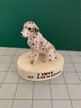 Vintage I love my Dalmatian on a white base by George Good Japan - $12.67