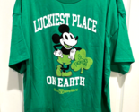 Disney Parks Luckiest Place On Earth St Patricks Day T Shirt Mickey XXL ... - $37.61
