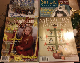 Lot Of 4 Scrapbooking Magazines &amp; Beyond Simple Memory Makers 1990s 2000s - £7.93 GBP