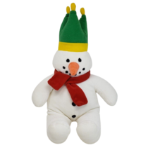 Vintage Eden Talbots Kids Snowman Green Hat Christmas Stuffed Animal Plush Toy - £74.30 GBP