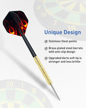 &quot;Ultimate Precision: 5 Sets of Professional Steel Tip Darts with Slim Ba... - $13.85