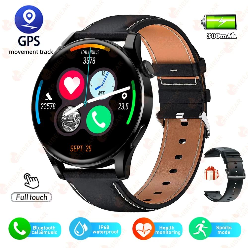 For Huawei xiaomi GT3 Pro Smart Watch Mens Sports Heart Rate IP68 Waterproof Blu - £35.38 GBP