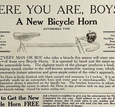 1916 Perry Mason Bicycle Automobile Horn Advertisement Bike Ephemera DWMYC1 - £12.77 GBP