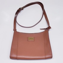 FRYE and Co Brown Soft Pebbled Pleather Crossbody Purse Bag - £23.26 GBP