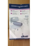Drive Medical Bathroom Safety Shower Tub Bench Chair with Back, Gray - $38.42 CAD