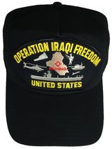 United States Operation Iraqi Freedom Hat - Black - Veteran Owned Business - £18.00 GBP