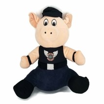 National Entertainment Network Born Free Ride Free Plush Pig w/ Hat Jumpsuit 14&quot; - £8.89 GBP