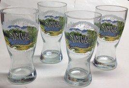 Samuel Adams Alpine Spring Beer Glass Set of 4 Vintage 6.5 in Seasonal V... - £17.20 GBP