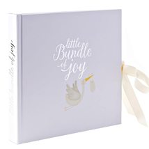 Baby Photo Album - 4&#39;x6&#39; - Stork Design - White Bundle of Joy - £12.98 GBP