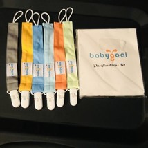 Babygoal pacifier clips set 6pk New Open Box - £11.01 GBP