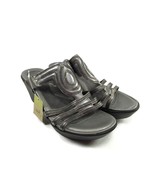 Naot Womens Gray Metallic Wedge T-Strap Sandals Size US 9 EUR 40 - £25.20 GBP