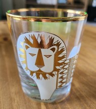 Jonathan Adler Happy Chic Lion Double Old Fashioned glass 1 Pc - £6.28 GBP
