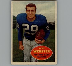 Alex Webster Ny Giants 1960 Topps #75 Football Card - £2.44 GBP