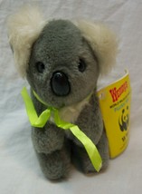 Vintage 1988 Wwf Koala Bear 5" Plush Stuffed Animal Toy W/ Tag Wendy's - $14.85