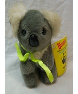VINTAGE 1988 WWF KOALA BEAR 5&quot; Plush STUFFED ANIMAL Toy W/ TAG Wendy&#39;s - $20.31 CAD