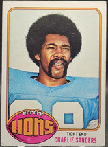 1976 Topps Charlie Sanders #265 VGEX *Buy 2 Get 1 - £0.77 GBP