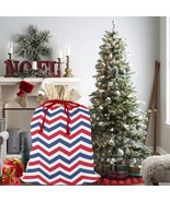 Chevron Independence Day Christmas Bag Sack Santa Claus Bags 21&quot;x32&quot; (2 ... - £20.60 GBP