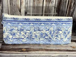Longaberger Blue Make Up Cosmetics Bag - $9.99