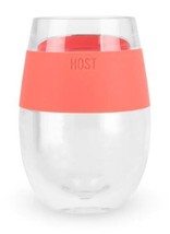 Host Wine Freeze Cup Set of 2 Plastic Double Insulated Wine Cooling Freeze - £11.65 GBP