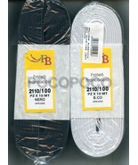 Gallon Elastic Ribbon Height 100 mm 2110/100 Stretch White or Black - $3.74 CAD+