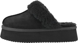 Corkys Footwear Women&#39;s Cuddle Up Slippers Black Faux Suede - $52.00