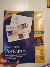 Avery 8387 Matte White Postcards for Ink Jet Printers: New  - $25.99
