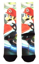 Nintendo Super Mario Bros Mario Kart 8 Sublimated All Over Print Mens Crew Socks - £5.93 GBP
