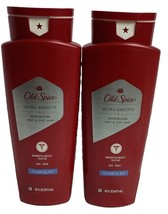 2x Old Spice Ultra Smooth Moisturizing Body &amp; Face Wash Clean Slate 16 Oz. Each - £19.71 GBP