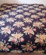 Lauren Ralph Lauren CHARLESTON Black Floral Comforter Full/Queen Vintage... - £557.86 GBP