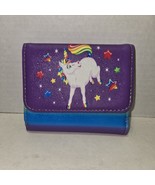 Lisa Frank Unicorn Wallet Loungefly Official Button Close Trifold Wallet - $381.83 MXN