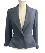 Yves Saint Laurent Rive Gauche Wool Black Blazer Jacket Size 40/8 Made i... - €126,57 EUR