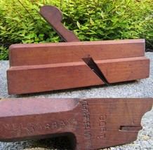 Antique Wooden Plane &quot;RI Murray&quot; &quot;Nelson&quot; RG Reid 3/8&quot; 1908 beautiful! - £36.56 GBP