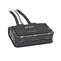 LINDY Compact 2 Port KVM Switch - HDMI, USB 2.0 &amp; Audio  - £141.22 GBP